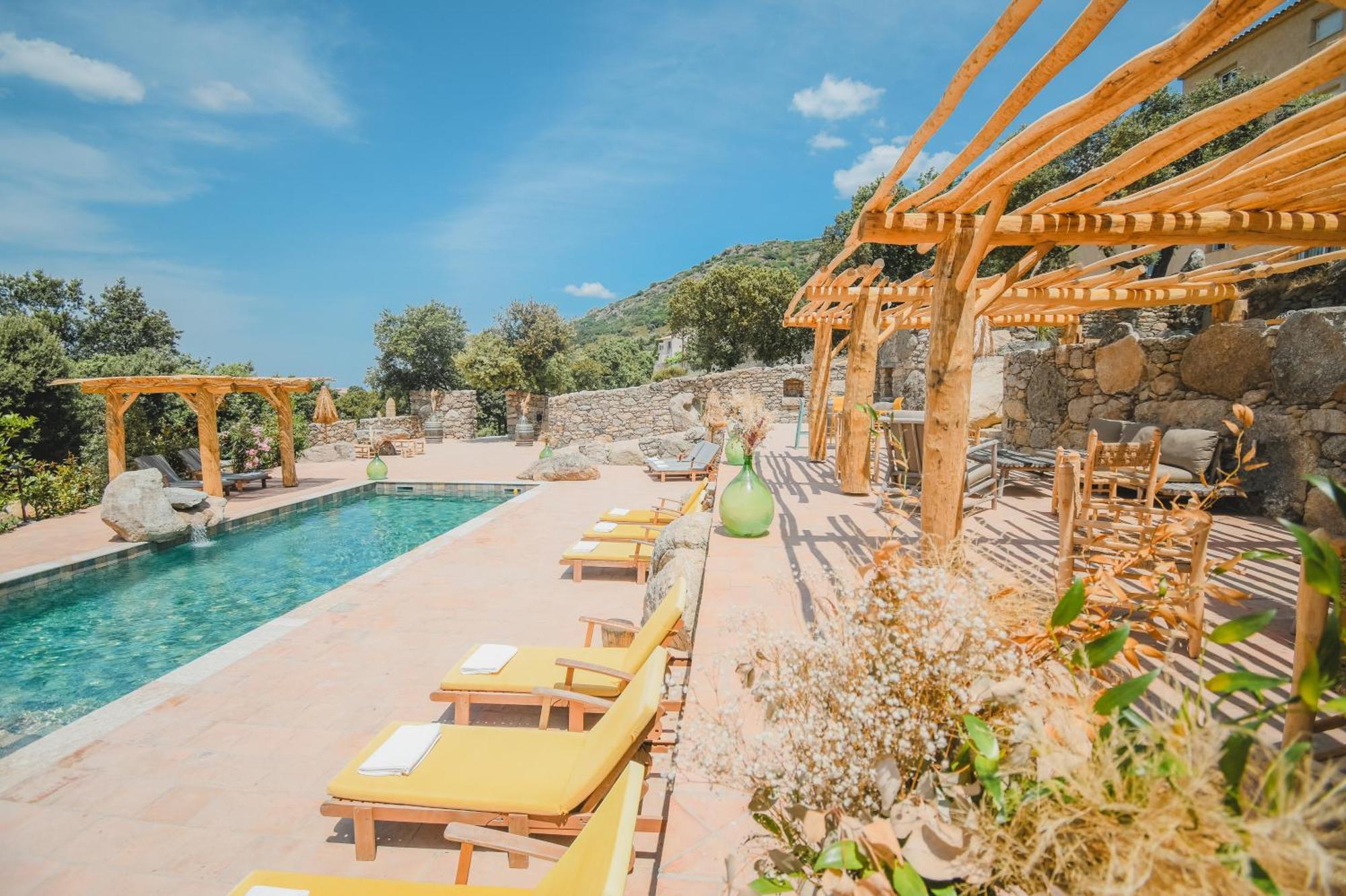 Residence De Luxe 4 Etoiles A Pietralba, 4 Logements Piscine Chauffee Balagne Dış mekan fotoğraf